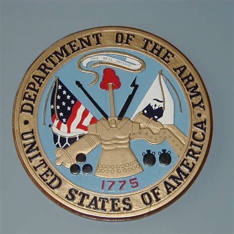 Department Of Army Seal Svg Etsy