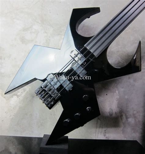 B C Rich Custom Shop Widow Bass Fretless Black 和久屋