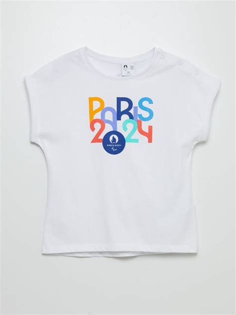 T shirt large avec ouverture à pressions Jeux Paralympiques Paris