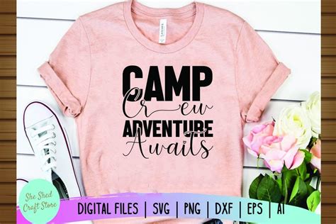 Camp Crew Adventure Awaits Graphic By Vintage Designs Creative Fabrica