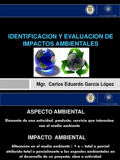 Presentacion Identif Y Evaluacion De Impactos Ambientales Pdf