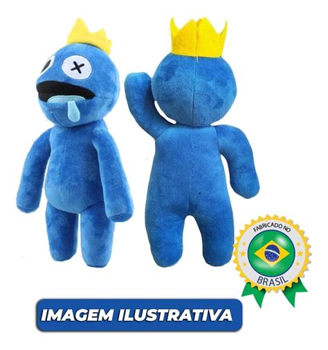 Boneco Blue Bab O Rainbow Friends Jogo Roblox Azul Pel Cia