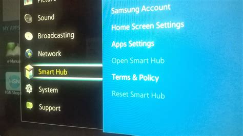 Samsung Smart Tv Menu