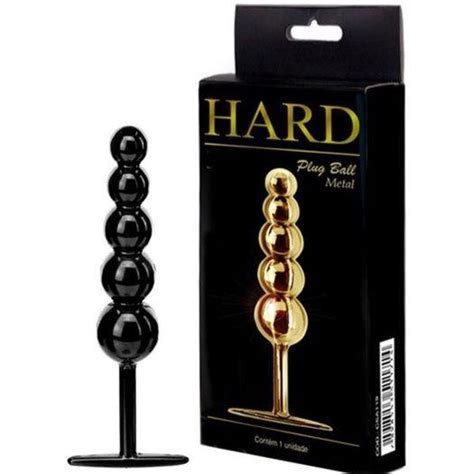 Plug Anal Ball 5 Esferas Em Metal Hard Sex Shop Plug Sexual