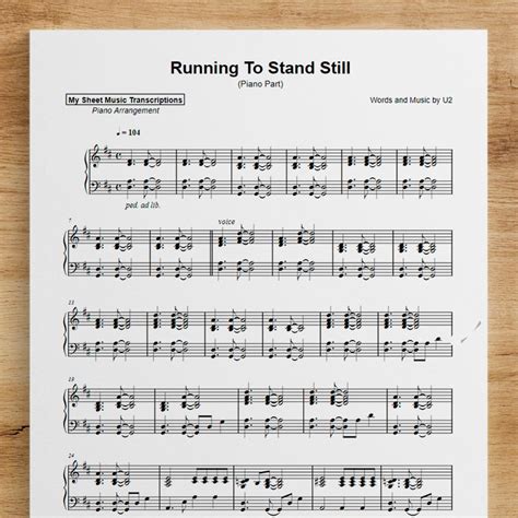 U2 Archives • My Sheet Music Transcriptions Catalog