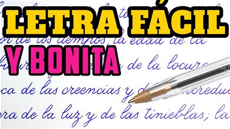 🖊️ CÓmo Escribir Letras Bonitas Con Un Simple Bolígrafo Youtube