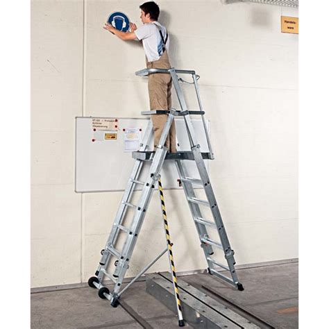 Zarges Z Zap Telescopic Work Platform Ladder Rungs En