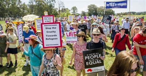 Hundreds Rally In Canberra To Support The Rights Of Refugees The