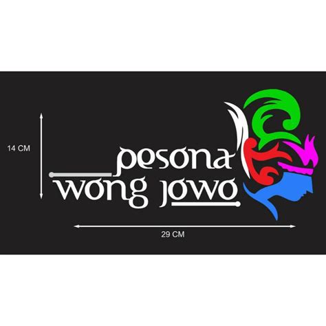 Jual Sticker Cutting Pesona Wong Jowo Warna X Shopee Indonesia