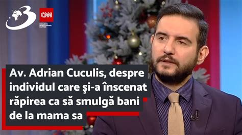 Av Adrian Cuculis Despre Individul Care I A Nscenat R Pirea Ca S