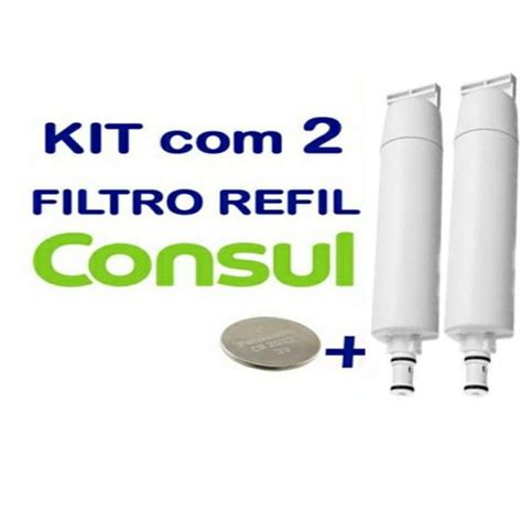 Kit 2 Filtro Refil Consul Para Cpc31 Cpb34 Cix06Ax Purisul Peças