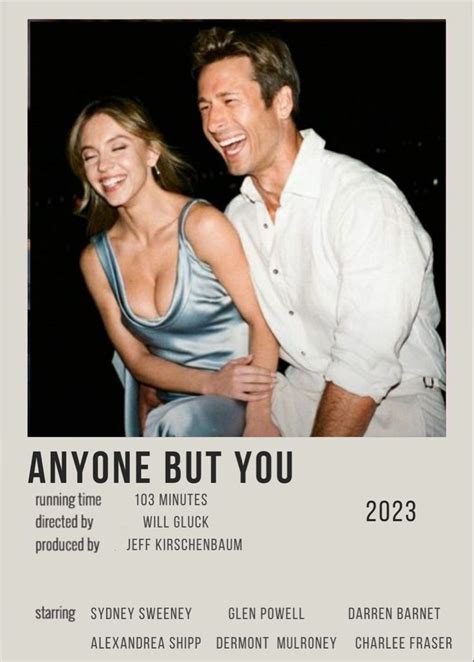 Anyone But You Movie Polaroid Poster In 2024 Movies To Watch Romcom