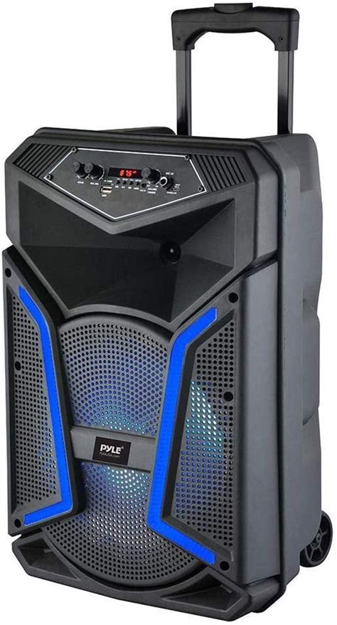 Pyle Pphp Sm Portable Bluetooth Speaker System With Flashing Party