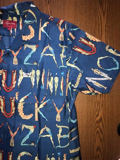 Supreme Supreme Alphabet Silk Shirt | Grailed