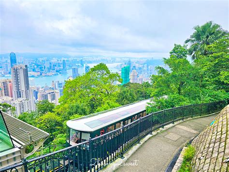 香港太平山這樣玩～搭百年交通工具「山頂纜車」欣賞維多利亞港美景、逛杜莎夫人蠟像館 兔兒毛毛姊妹花