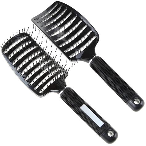 1pcs 3 Colors Anti Static Hair Massage Comb Home Use Curved Brushes