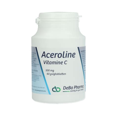 DeBa Pharma Aceroline Vitamin C 500 Mg 60 Lozenges PharmaMarket