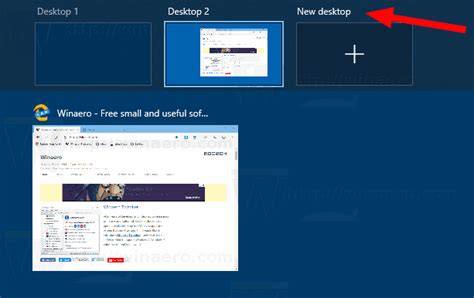 Add New Virtual Desktop in Windows 10