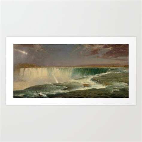 Frederic Edwin Church Niagara Falls Art Print By Old Masters Society6