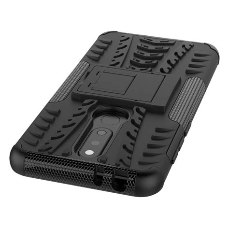 Dual Layer Rugged Shockproof Case For Nokia 5 1 Plus Black