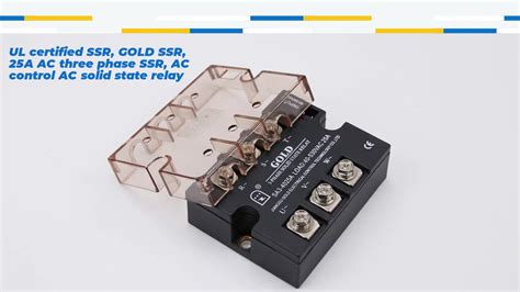 Ul Certified Ssr Gold Ssr A Ac Three Phase Ssr Dc Control Ac Solid