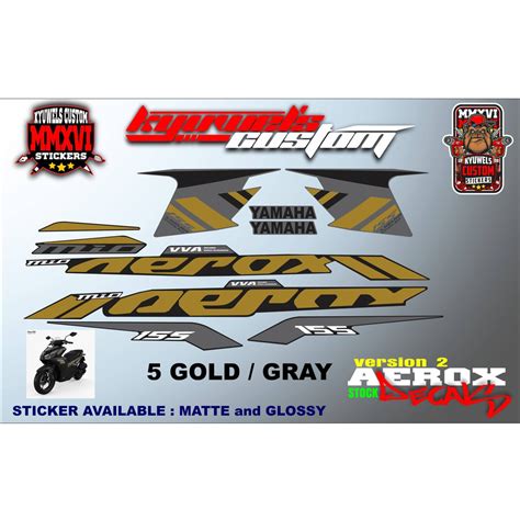 Aerox V Stock Decals Sticker Shopee Philippines