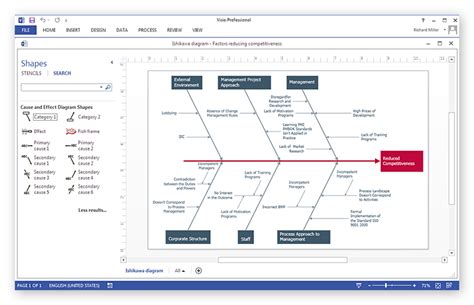 Create Visio Fishbone Diagram Conceptdraw Helpdesk