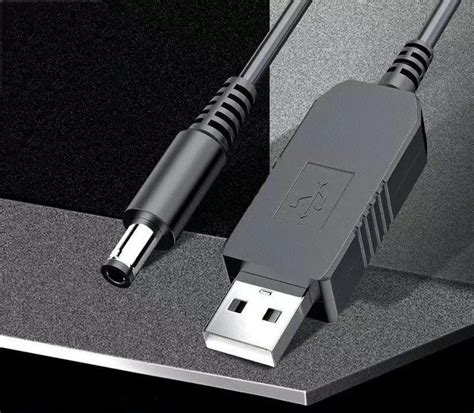 Підвищуючий перехідник кабель для роутера Berger USB 5V to 12V DC 5