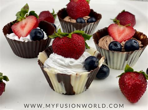 Choclate Cupschocolate Mousse Cups Myfusionworld