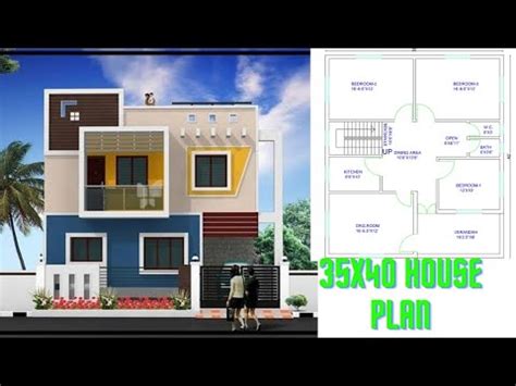 35x40 House Plan 4bhk House Design With Car Parking 155 Gaj