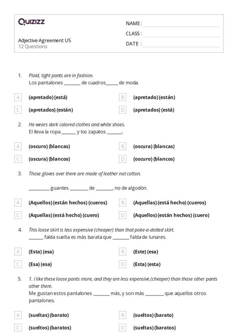 50 Hechos De Multiplicación Hojas De Trabajo En Quizizz Gratis E