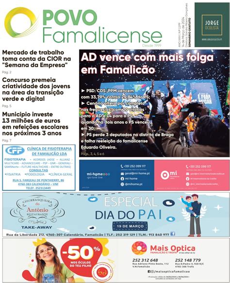 O Povo Famalicense Jornal Gratuito Edições