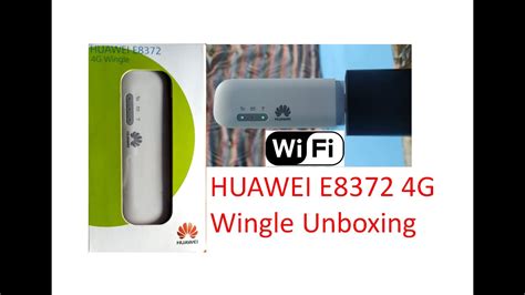 HUAWEI E8372 4G Wingle Unboxing 3G 4G Hotspot Creator Using Any