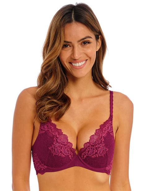 Wacoal Lace Perfection Plunge Push Up Bra Belle Lingerie Wacoal