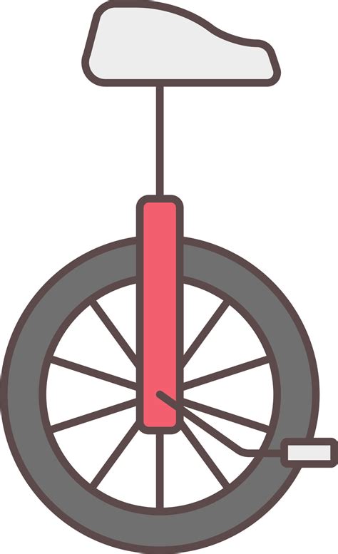 Monocycle Icon In Gray And Red Color 24180212 Vector Art At Vecteezy