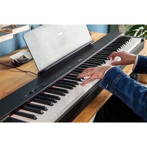 yamaha p  black piano portable univers sons