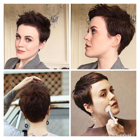 This One! | Kort haar kapsels, Kort haar ideeën, Heel kort haar