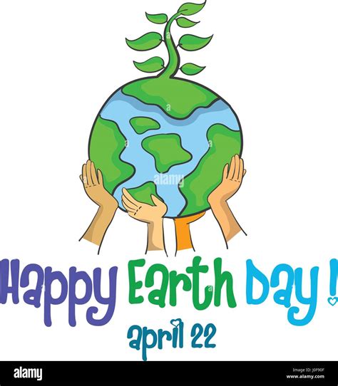 Design Style Happy Earth Day Vector Illustration Stock Vector Image And Art Alamy