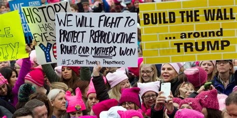 Womens March Hundreds Of Thousands Protest President Trump Fortune