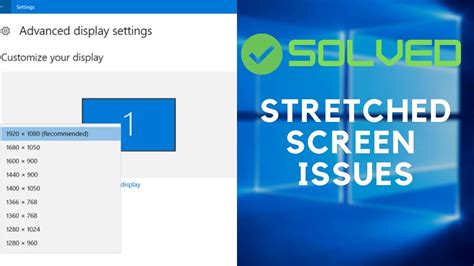 How To Fix Stretched Screen Windows 10 Fixed 100