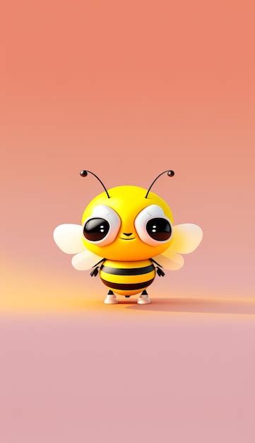 Premium Ai Image A Bee With A Big Eye And A Big Smile On Its Face