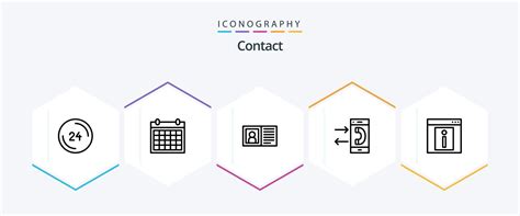 contact   icon pack including contact call contact