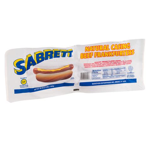 Nutrition Sabrett Hot Dogs