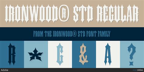 Ironwood® Std Font