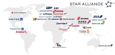 Star Alliance Route Map