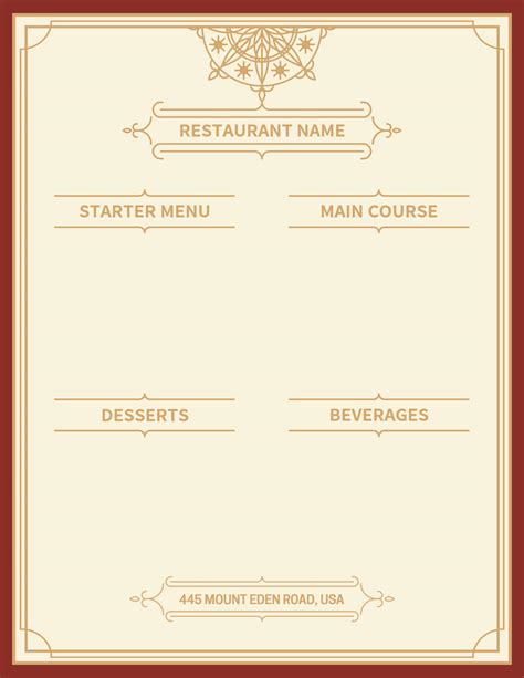 Blank Menu Background Design Ideas And Examples