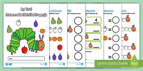 Aç Tırtıl Matematik Etkinlik Kitapçığı Twinkl