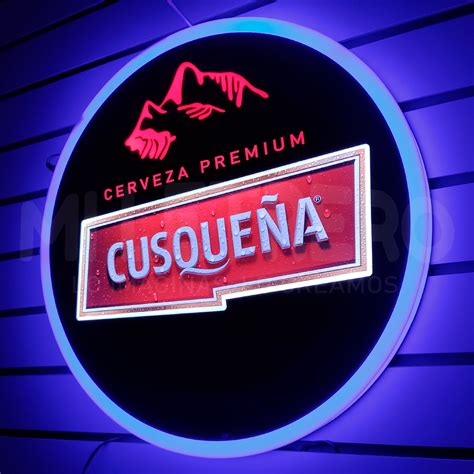 Letrero Acr Lico Cerveza Cusque A Led Luminoso Karaoke