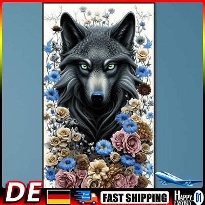 D Diamant Gem Lde Zum Selbermachen Runder Bohrer Wolf Set Heim