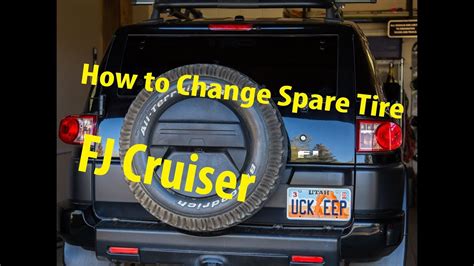 How To Remove Spare Tire On All Toyota FJ Cruisers YouTube